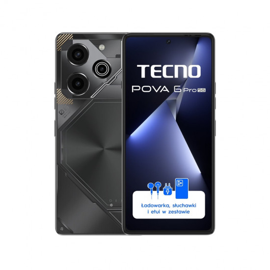 TECNO Mobile Pova 6 Pro 5G, 12 GB, 256 GB Meteorite Grey