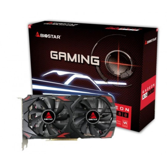 Graphics Card|BIOSTAR|AMD Radeon RX 580|8 GB|GDDR5|256 bit|PCIE 3.0 16x|Memory 1274 MHz|1xHDMI|2xDisplayPort|VA5815RQ82