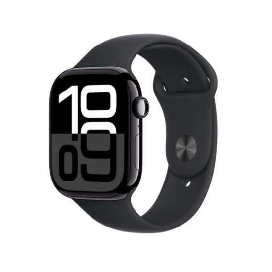 Apple Watch Series 10 | Smart watch | GPS (satellite) | Always-On Retina display | 46mm | Waterproof | Jet Black