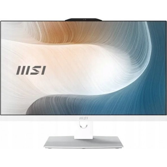 MSI AIO Modern AM242P 12M-1249XEU i3-1215U 23.8 IPS LED FHD Non-Touch Anti-Glare 8GB SSD512GB M.2 AX211 WiFi 6E NoOS WHITE