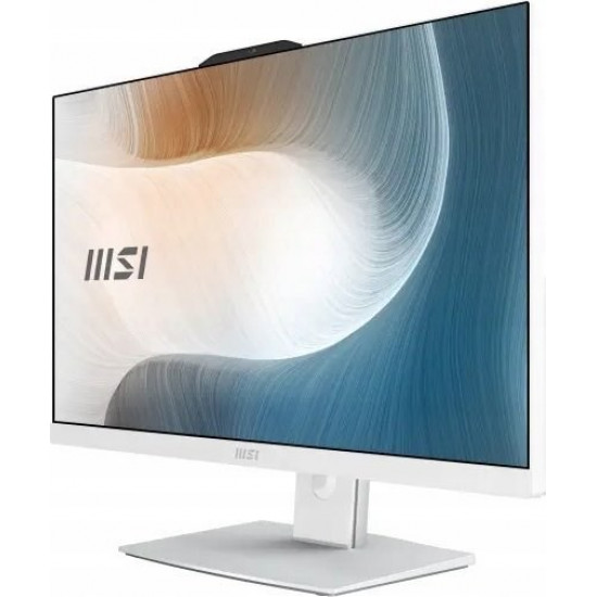 MSI AIO Modern AM242P 12M-1249XEU i3-1215U 23.8 IPS LED FHD Non-Touch Anti-Glare 8GB SSD512GB M.2 AX211 WiFi 6E NoOS WHITE