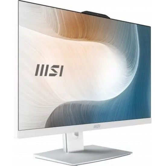 MSI AIO Modern AM242P 12M-1249XEU i3-1215U 23.8 IPS LED FHD Non-Touch Anti-Glare 8GB SSD512GB M.2 AX211 WiFi 6E NoOS WHITE