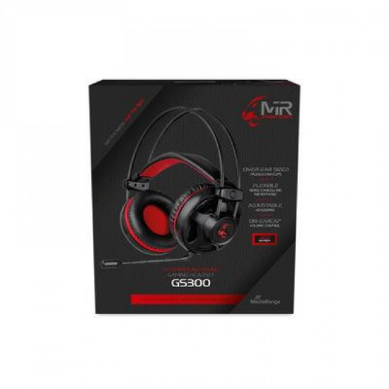 HEADSET GAMING GS300/BLACK/RED MRGS300 MEDIARANGE