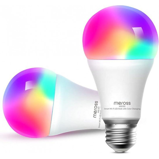 Smart Light Bulb|MEROSS|Power consumption 9 Watts|200-240V|Beam angle 180 degrees|MSL120DAHK-EU