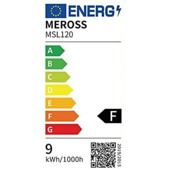 Smart Light Bulb|MEROSS|Power consumption 9 Watts|200-240V|Beam angle 180 degrees|MSL120DAHK-EU