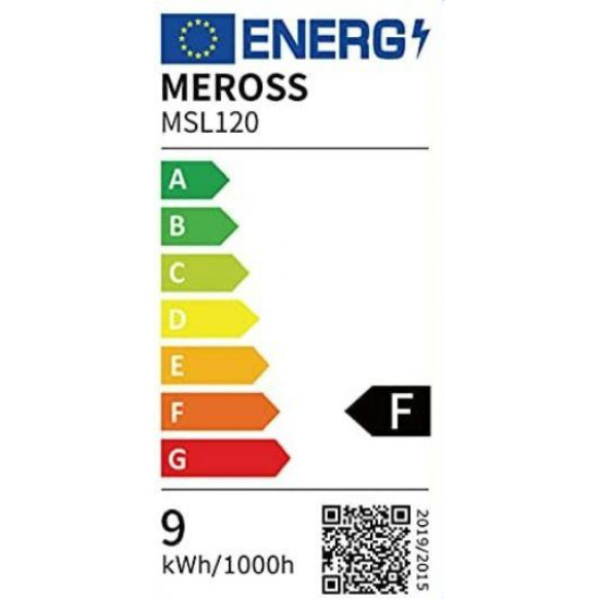 Smart Light Bulb|MEROSS|Power consumption 9 Watts|200-240V|Beam angle 180 degrees|MSL120HK(EU)