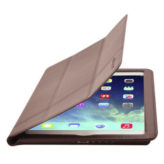 Cirago iPad Air  Leather  Slim-Fit  3-Fold Grame  Suede Lining Brown