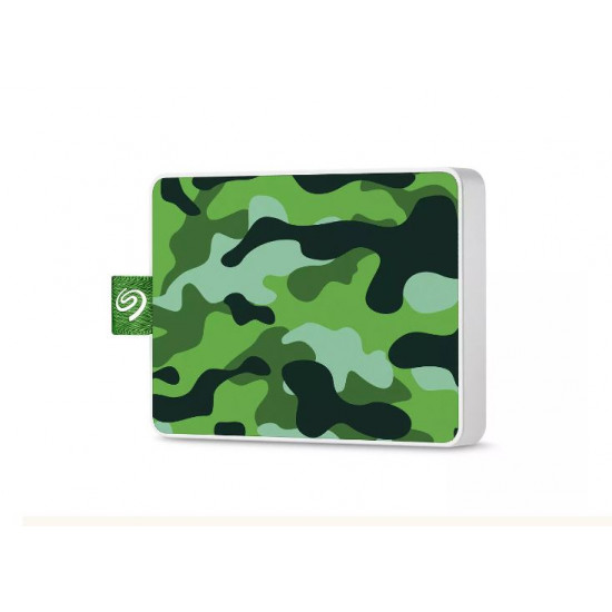 500GB Seagate One-Touch, 2.5, USB 3.0, Portable External SSD HD (Camo Green)