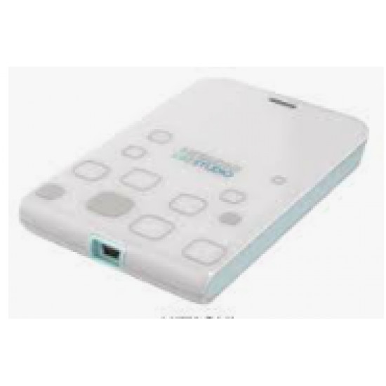 Hitachi LifeStudio Mobile Plus, 500GB, USB 2.0, Portable External HD, Light Gray/Turquoise (ReNew)