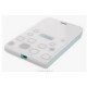 Hitachi LifeStudio Mobile Plus, 500GB, USB 2.0, Portable External HD, Light Gray/Turquoise (ReNew)