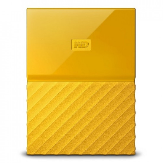 2TB WD My Passport 2.5 USB 3.0 Portable Hard Drive, Yellow, Retail Box