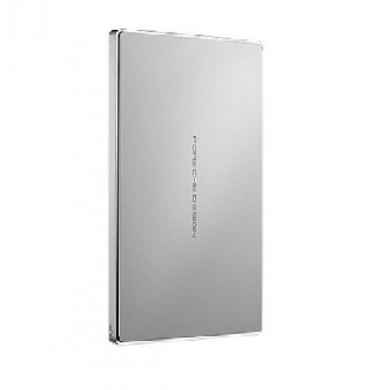 1TB Lacie Porsche Design External Mini HDD (Silver, Incl: USB 3.0 Type-C, and, USB 3.0 Type-C to Type-A cables) (OEM Packaged/Not Retail)