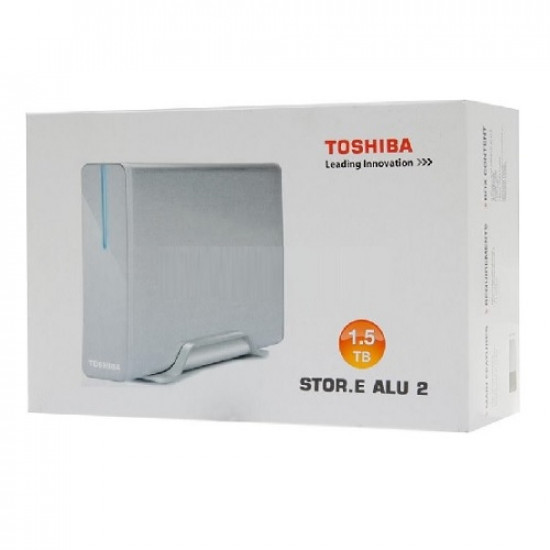 1.5TB Toshiba StorE Alu2 3.5 USB 2.0 External HD, Silver