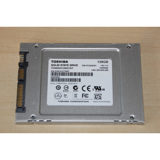 128GB Toshiba 2.5 SSD SATA 7mm 19nm MLC-Flash  Rd 552MB/s Write 502MB/s  80 000 IOPS