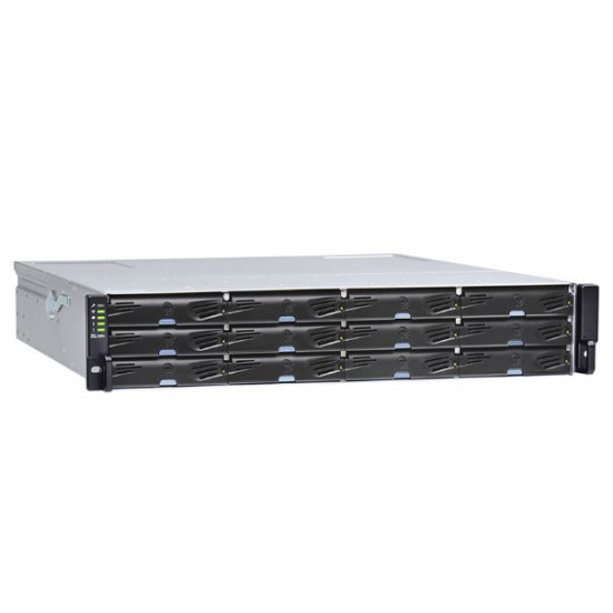 EonStor DS 1000 Gen2 - 2U/12bay, High IOPS solutions, Dual Redundant Infortrend controller subsystem including 2x12Gb SAS EXP. Ports, 8x1G iSCSI ports +2x host board slot(s), 4x8GB, 2x(PSU+FAN Module), 2x (Super capacitor + Flash module), (Incl. Special: 12 Drive HDD/SSD Caddies & Rackmount kit)