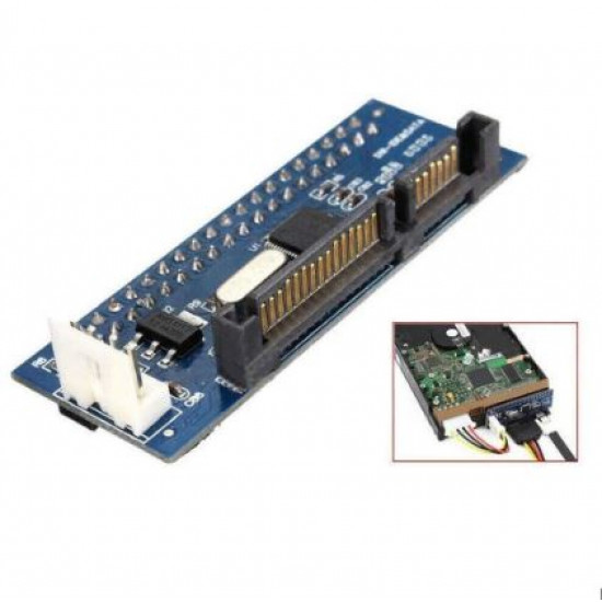 40Pin IDE 3.5 Female to SATA Male Adapter (ATA to SATA) Card Converter