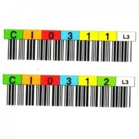 LTO-3 Barcode Label  (Random numbered)