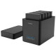 ORICO 3.5, 5 Bay LFF, (Up to 100TB, with 20TB HDD support), Magnetic-type (Tool free), USB Type-3.0, Hard Drive Enclosure