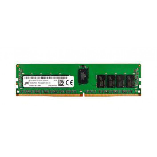 16GB Micron, PC4-19200, DDR4-2400Mhz, 2Rx8, CL17, 288-Pin, DIMM, 1.2V, Registered ECC Dual Rank, Server Memory Module