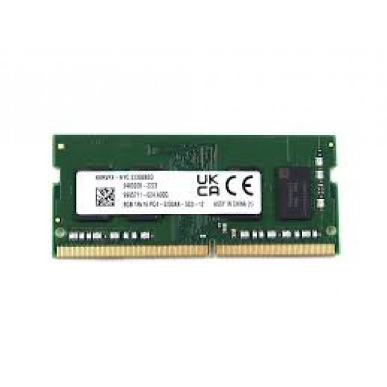 8GB Kingston, 1Rx16, DDR4-3200Mhz, SODIMM, 1.2V, PC4-25600, Notebook Memory Module