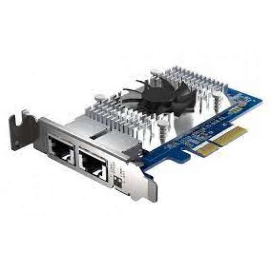 QNAP Dual-port (10GBASE-T) 10GbE Network Expansion Card, Intel X710, PCIe Gen3 x4