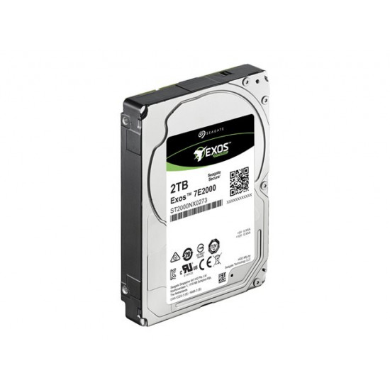 SEAGATE EXOS 7E2000 Enterprise Capacity 2.5 2TB HDD 512Emulation 7200rpm 128MB 2,5inch SAS 12Gb/s 24x7 long-term usage BLK