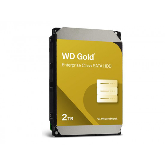 WD Gold 2TB HDD 7200rpm 6Gb/s serial ATA sATA 128MB cache 3.5inch intern RoHS compliant Enterprise Bulk