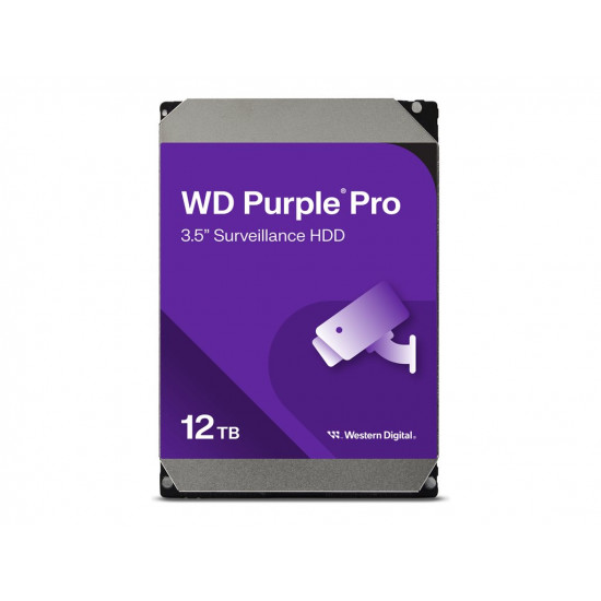 WD Purple Pro 12TB SATA 6Gb/s HDD 3.5inch internal 7200Rpm 256MB Cache 24x7 Bulk