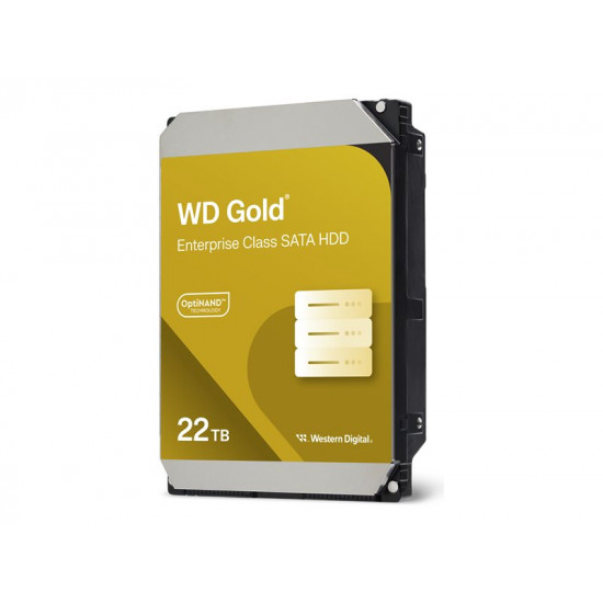 WD Gold Enterprise Class 22TB SATA 6Gb/s HDD 3.5inch internal 7200Rpm 512MB Cache 24x7 Bulk