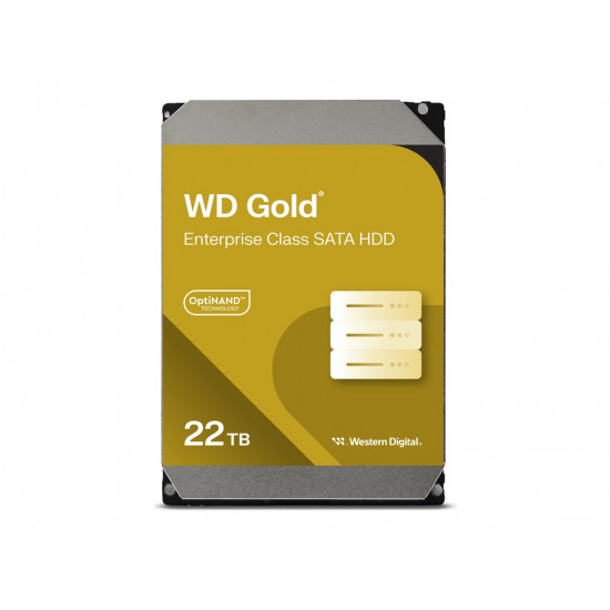 WD Gold Enterprise Class 22TB SATA 6Gb/s HDD 3.5inch internal 7200Rpm 512MB Cache 24x7 Bulk