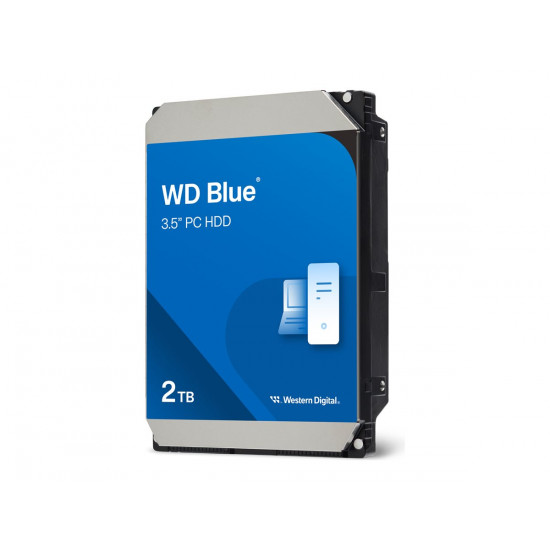 WD Blue 2TB SATA 6Gb/s HDD internal 3.5inch serial ATA 256MB cache 5400RPM RoHS compliant Bulk