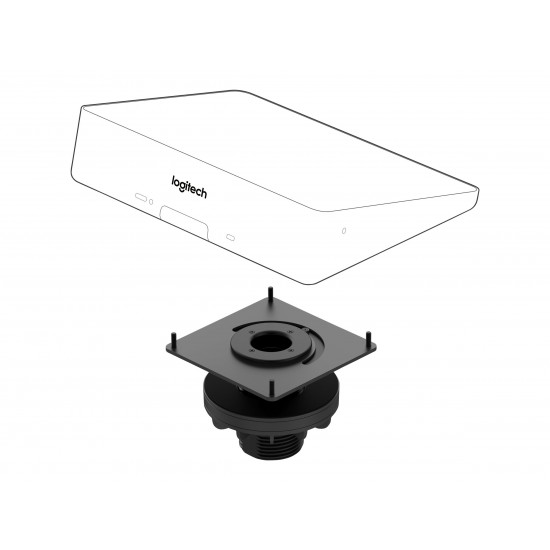 LOGITECH Tap Table Mount Video conferencing controller mounting kit for Room Solution Base Bundle Huddle Large Tap