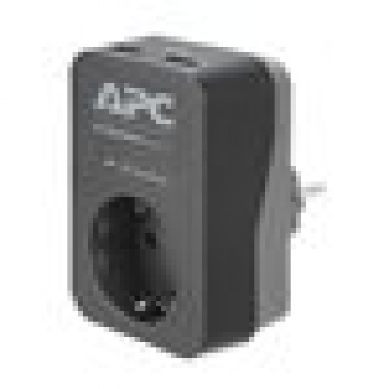 APC Essential SurgeArrest 1 Outlet 2 USB Ports Black 230V