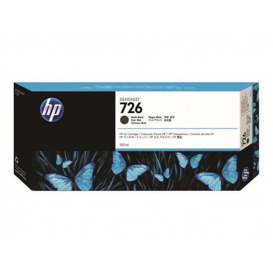 HP 726 ink black matte 300ml Designjet T1200