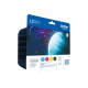 BROTHER LC-970 ink cartridge black and tri-colour standard capacity bl:350 pages, cl: 300 pages 4-pack blister without alarm