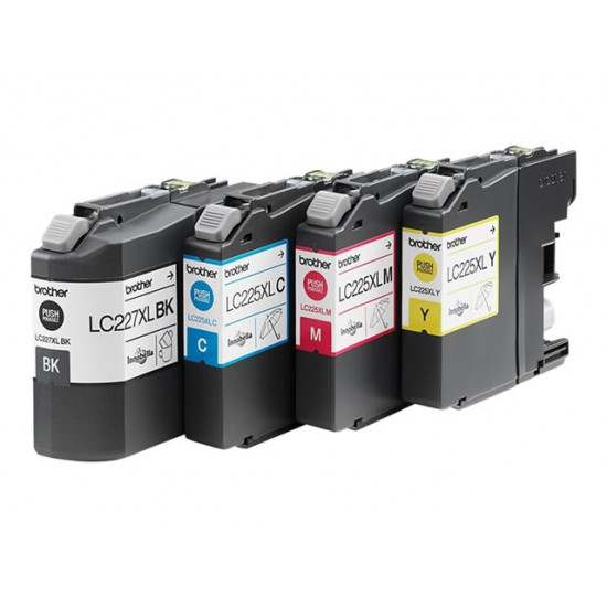 BROTHER LC-227XL ink cartridge black and tri-colour high capacity 1-pack blister without alarm