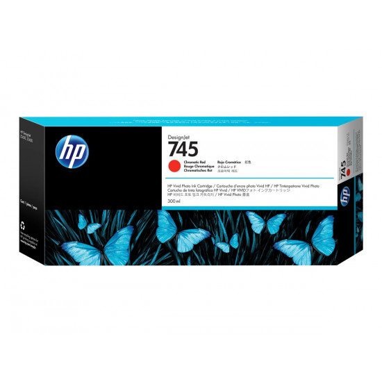 HP 745 300-ml Chromatic Red Ink Cartridg