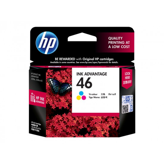 HP 46 Original Ink Advantage Cartridge Tri-Color