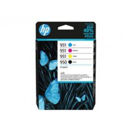 HP 950 Black 951 CMY Original Ink Cartridge 4-Pack