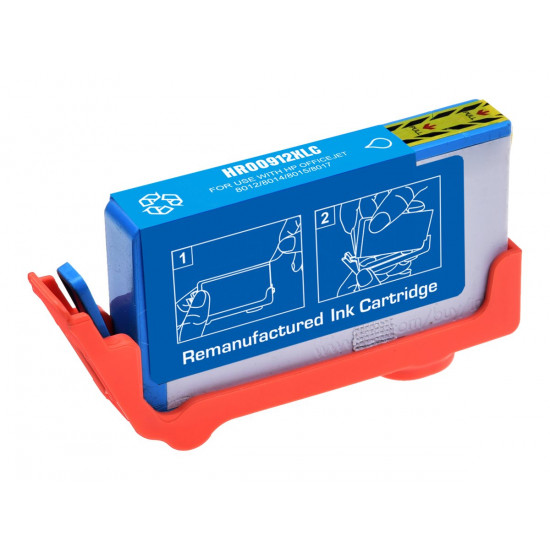 STATIC Ink cartridge compatible with HP F6T77AE 913 cyan remanufactured 3.000 pages