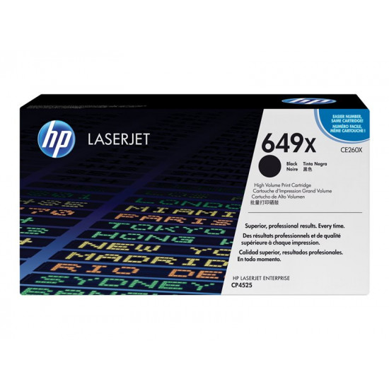 HP Toner CE260X black HV improoved ColorSphere toner Smart Printing Technology Color LaserJet CP4525 17000 pages