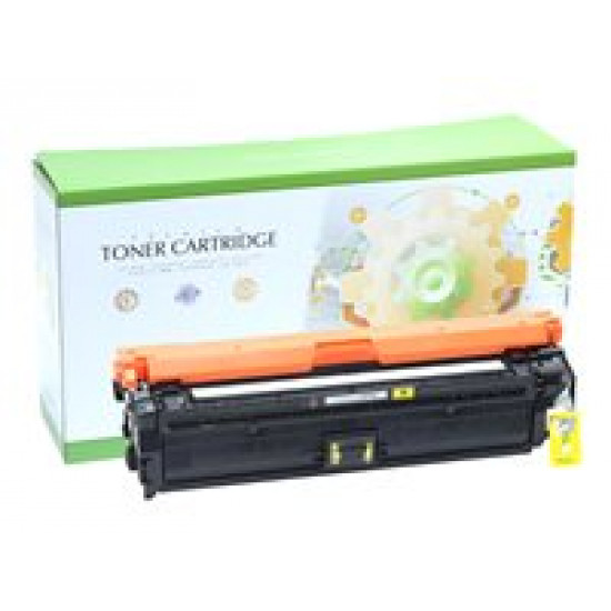 STATIC Toner cartridge compatible with HP CE272A/CE342A/CE742A yellow remanufactured 7.500pages