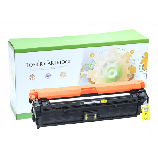 STATIC Toner cartridge compatible with HP CE272A/CE342A/CE742A yellow remanufactured 7.500pages