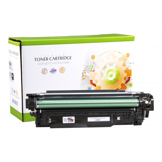 STATIC Toner cartridge compatible with HP CE400X black High Capacity compatible 12.000pages