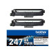 BROTHER TN247BK TWIN-pack black toners BK 3000pages/cartridge