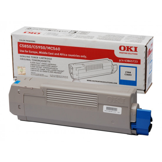 OKI Toner cyan 6000pages fuer C5850 C5950