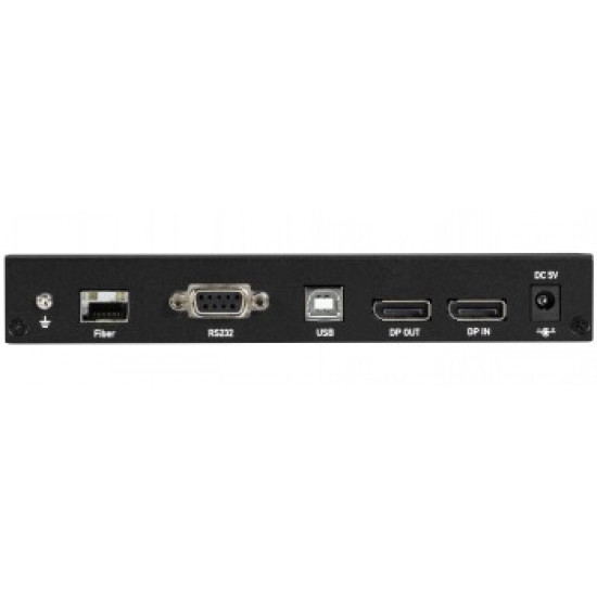 BLACK BOX KVX SERIES KVM EXTENDER OVER FIBER - 4K, SINGLE-HEAD, DISPLAYPORT, USB 2.0 HUB, SERIAL, AUDIO, LOCAL VIDEO WITH (2) SFPS, 1250-MBPS - LC, MM 1310NM, 2KM (LFP412)