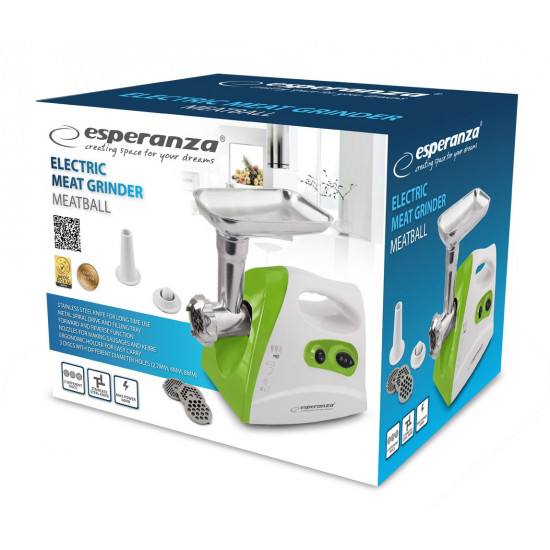 Esperanza EKM012G Mincer 600 W White/Green