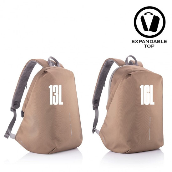 XD DESIGN ANTI-THEFT BACKPACK BOBBY SOFT BROWN P/N: P705.796