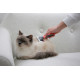 KERBL Soft Cat Brush with Comb - 16x16 cm